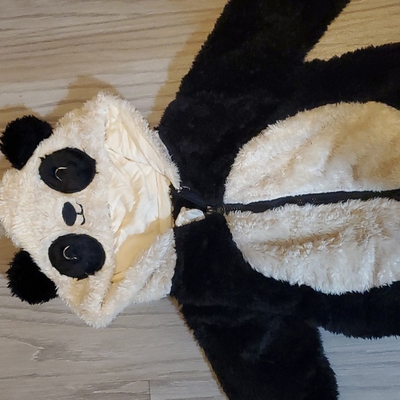 Hikido Panda Polar Fleece Jumpsuit- Size 6-9 months - Picture 2 of 8